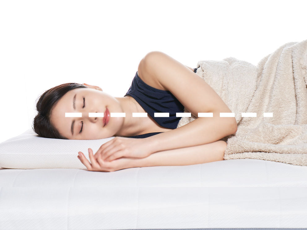 理想的な寝姿勢は首から腰まで