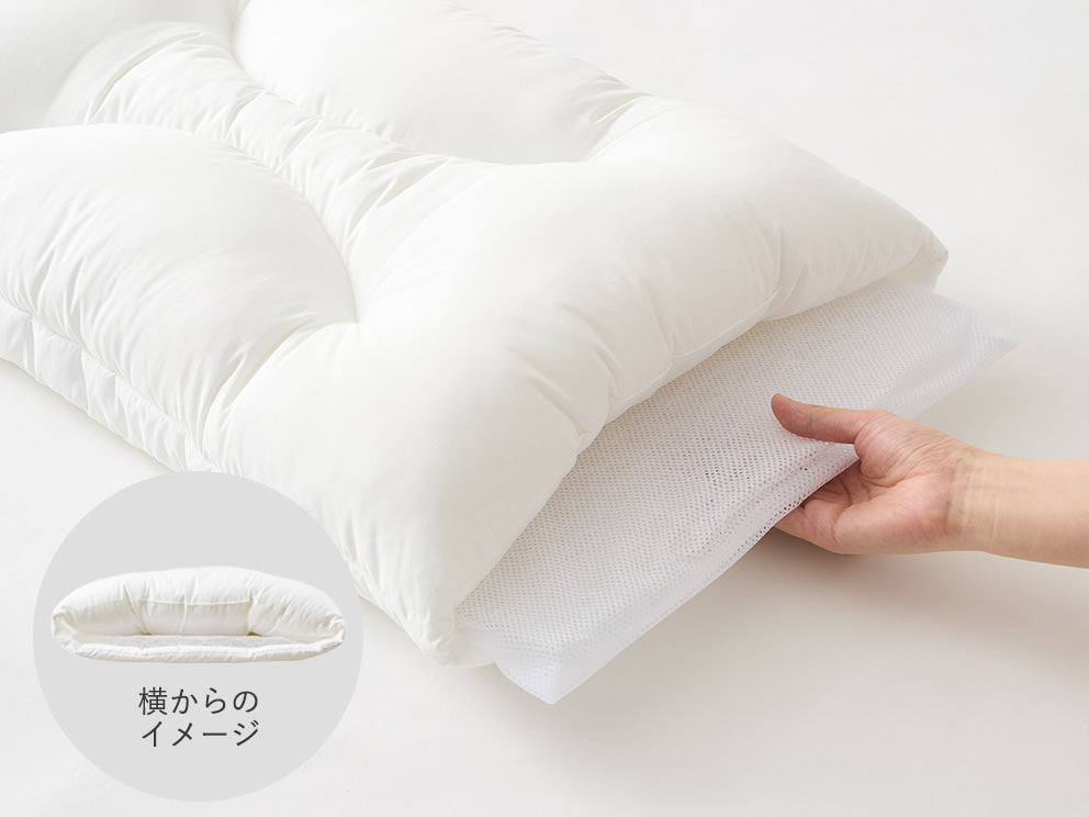 ロフテー エアウィーヴインピローエアファイバー(R)を取り出す